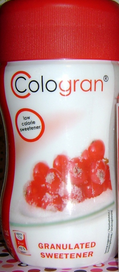 Cologran sødemiddel indeholder Aspartam
